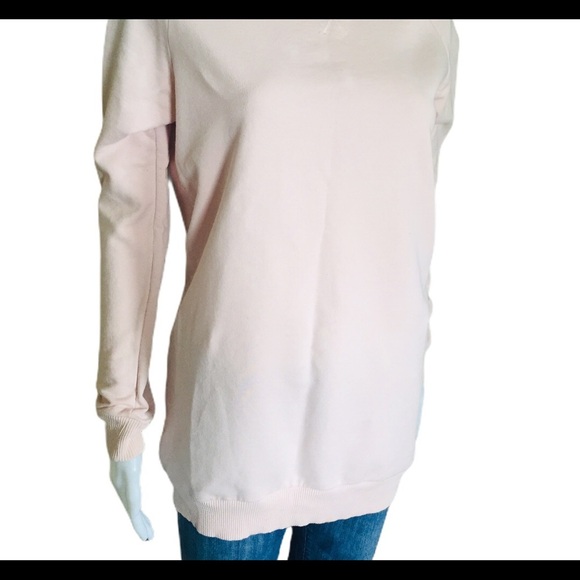 H&M Basic Long Sleeve Sweater/Pullover With Scoop Neck Blush Pink Size Small - Picture 5 of 15